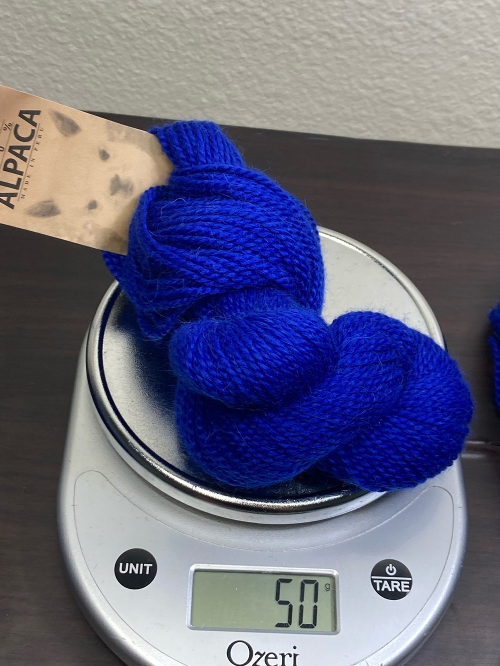 🐶 🐱 NEW 198 g / 6.98 oz Alpaca Blend Men's Socks & Underwear Yarn - Royal Blue - Picture 7 of 8